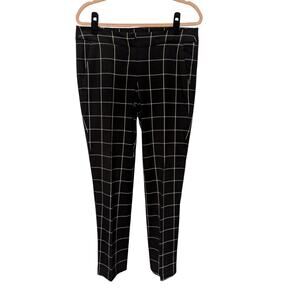 Willi Smith Women's Size 6 Black & White Window Pane Dress Pants